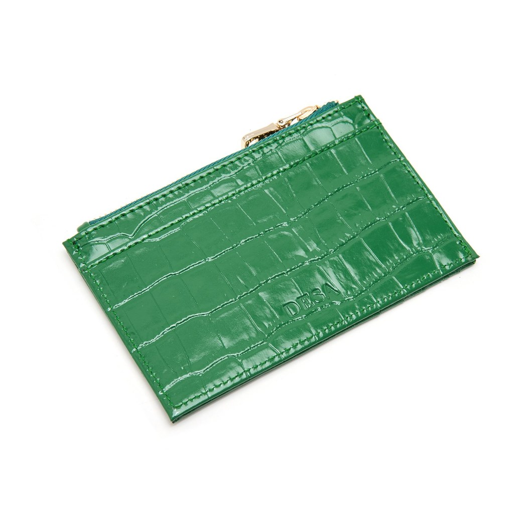 Yeşil Kadın Deri Kartlık