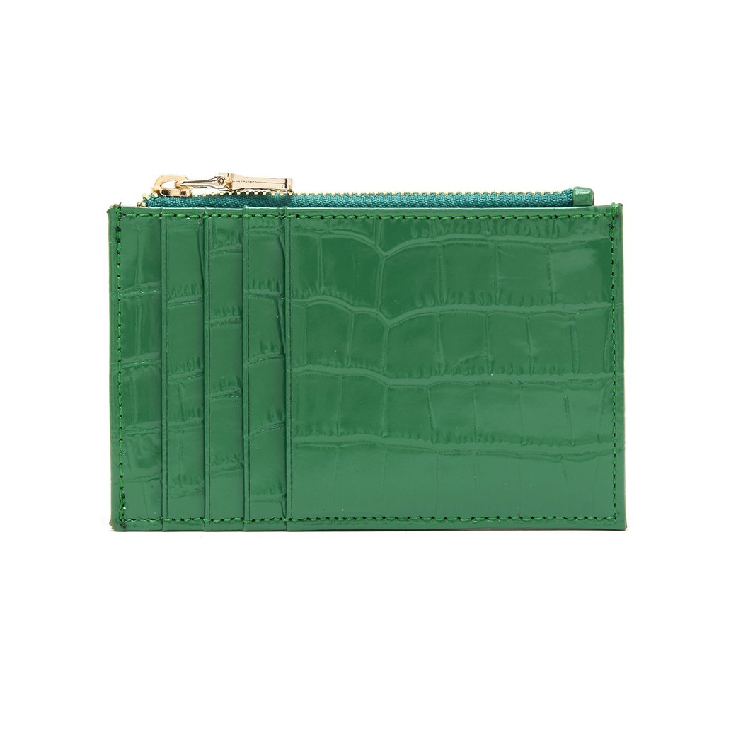 Yeşil Kadın Deri Kartlık