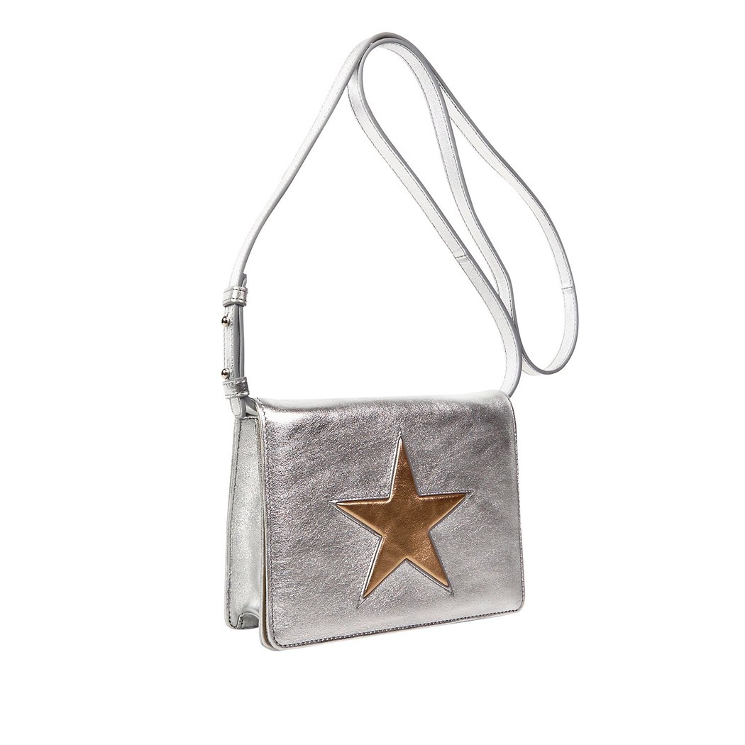 Yıldızlı Kadın Deri Omuz Askılı Çanta