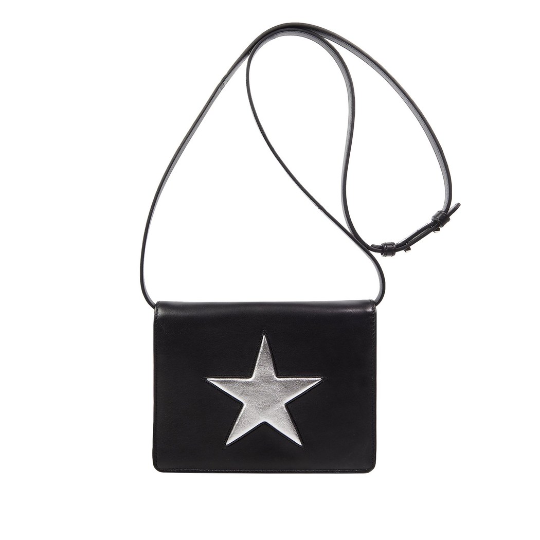 Yıldızlı Kadın Deri Omuz Askılı Çanta