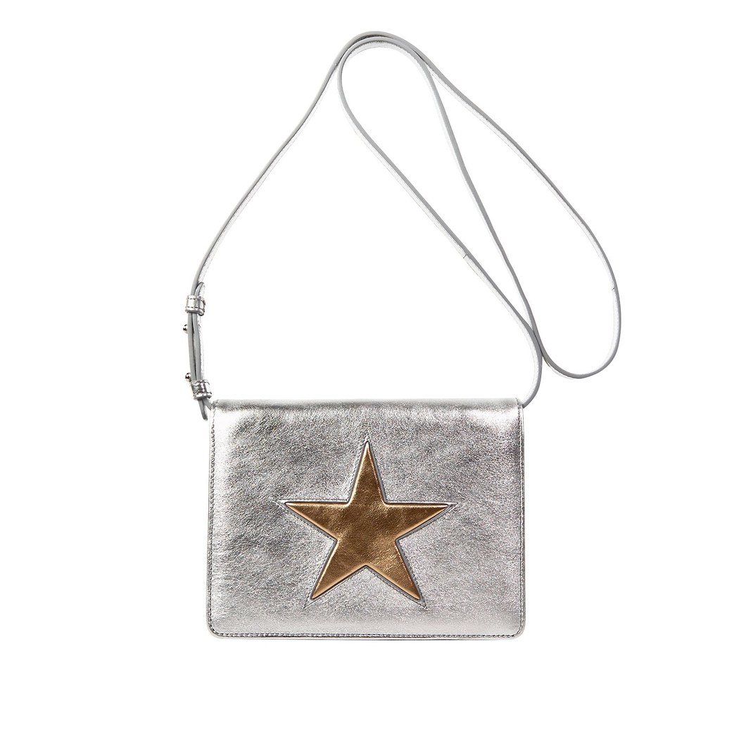 Yıldızlı Kadın Deri Omuz Askılı Çanta