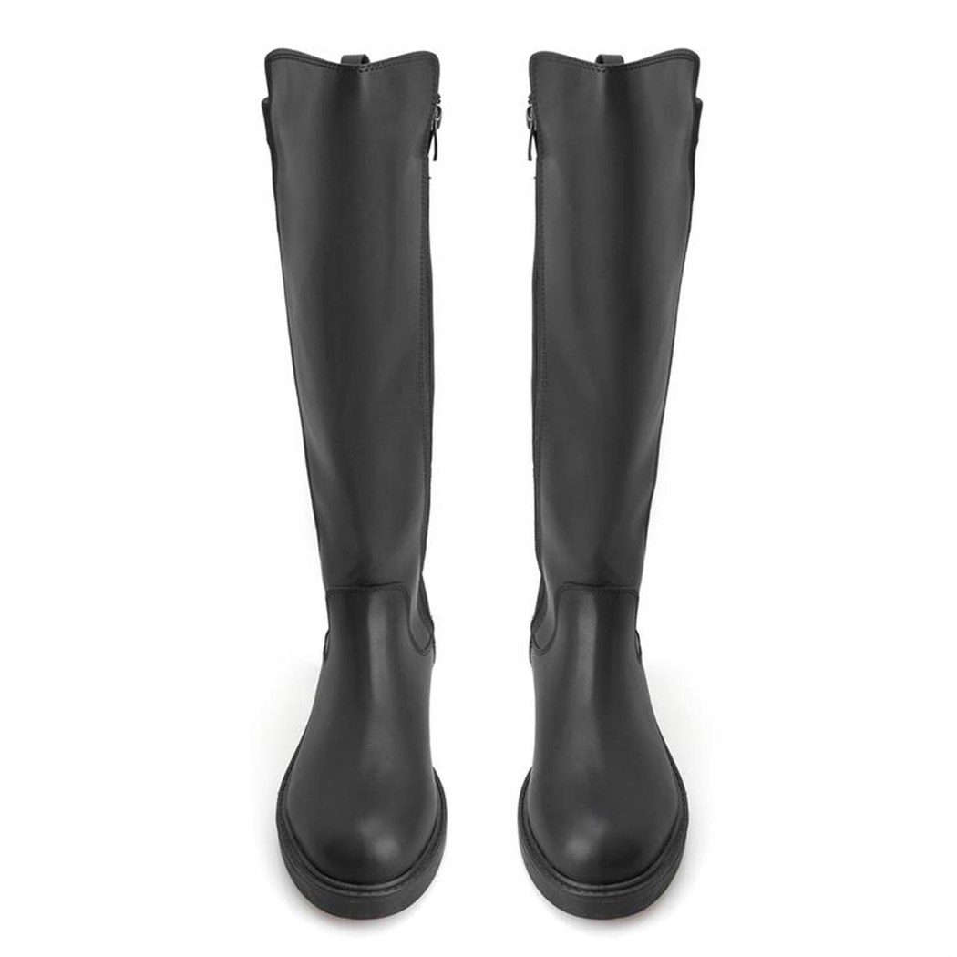 Zac Siyah Kadın Fermuarlı Çizme