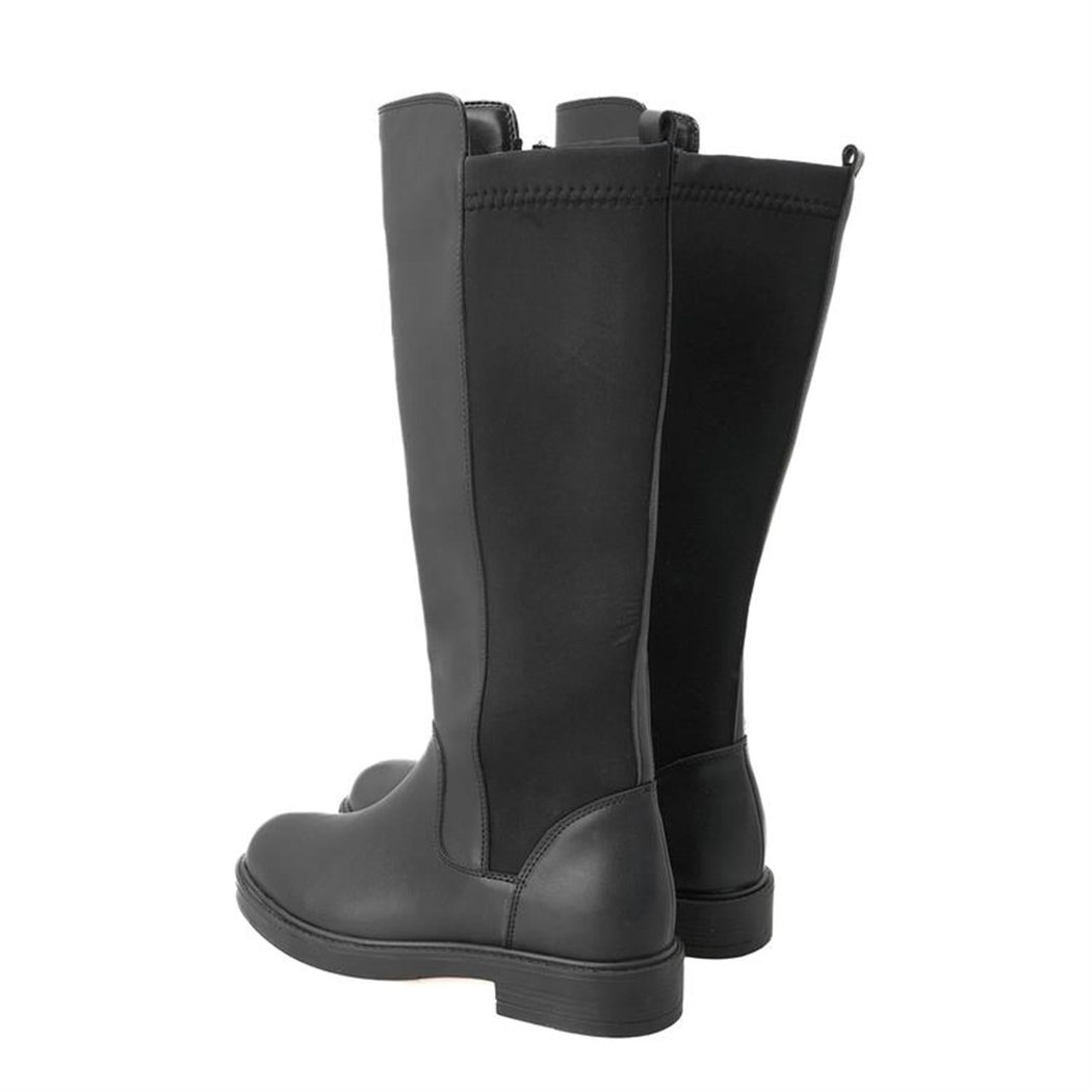 Zac Siyah Kadın Fermuarlı Çizme