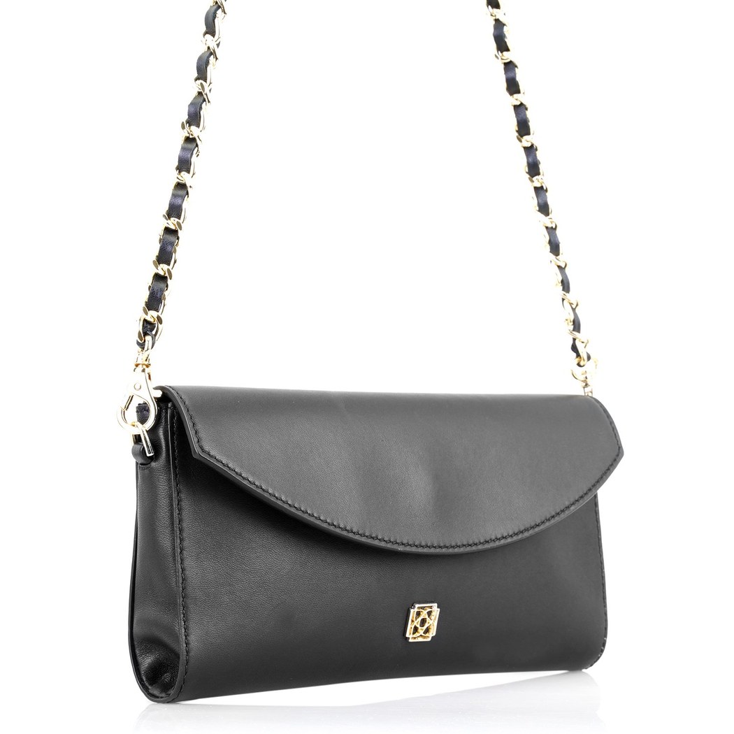 Zacy Siyah Kadın Deri Omuz Çantası