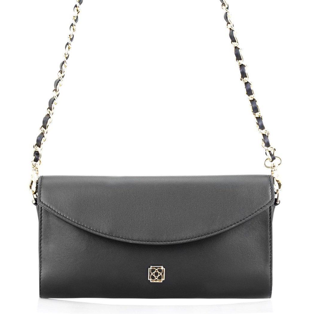 Zacy Siyah Kadın Deri Omuz Çantası