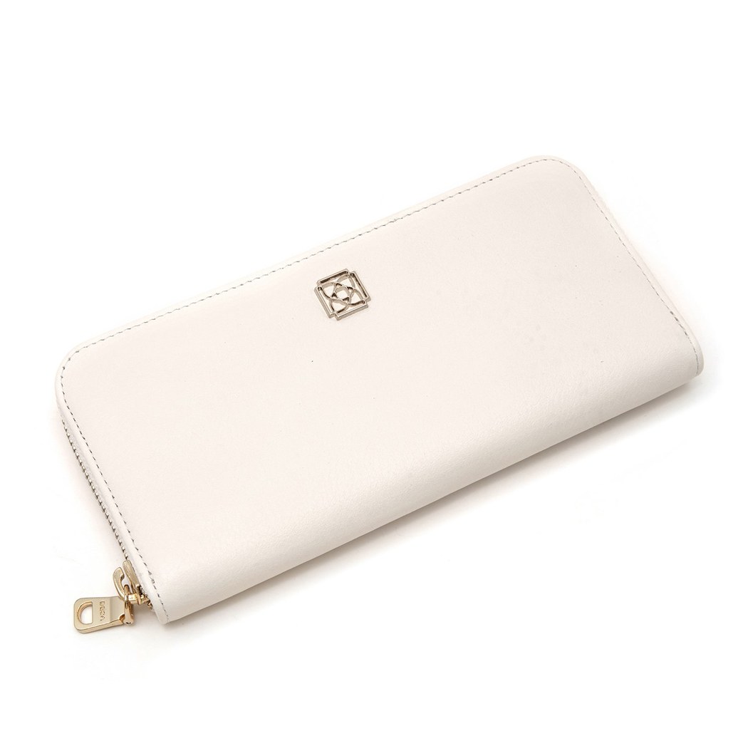 Zane Beyaz Kadın Deri Cüzdan