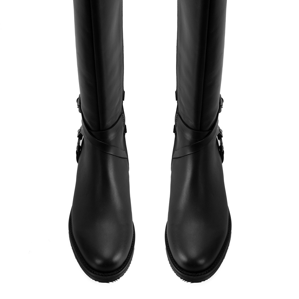 Zaria Siyah Kadın Deri Çizme