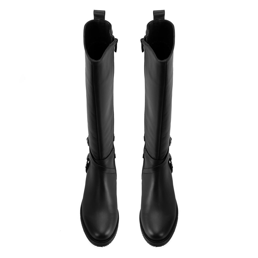 Zaria Siyah Kadın Deri Çizme