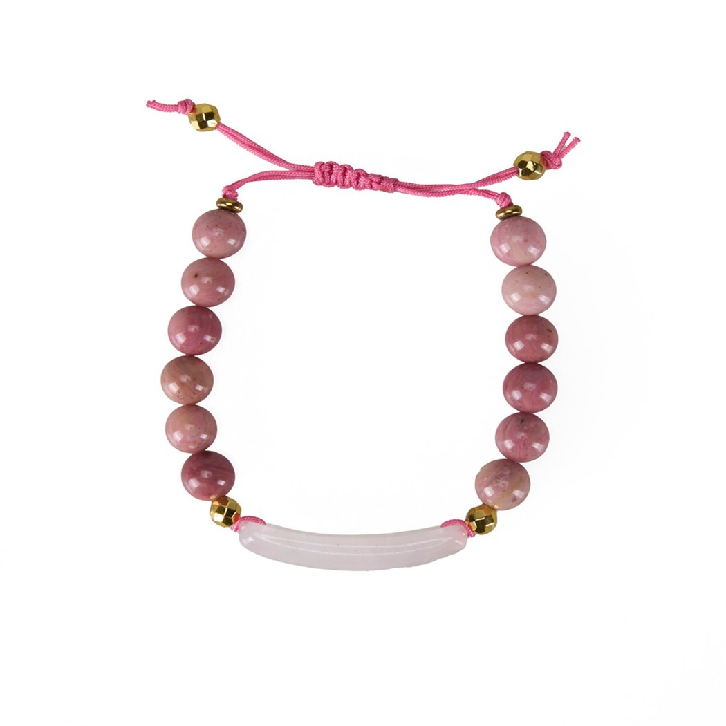 Zebra Akik Doğal Taşlı Erkek İpli Bileklik