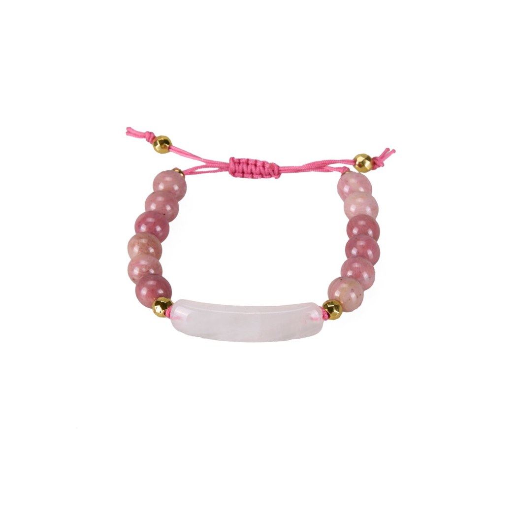 Zebra Akik Doğal Taşlı Erkek İpli Bileklik