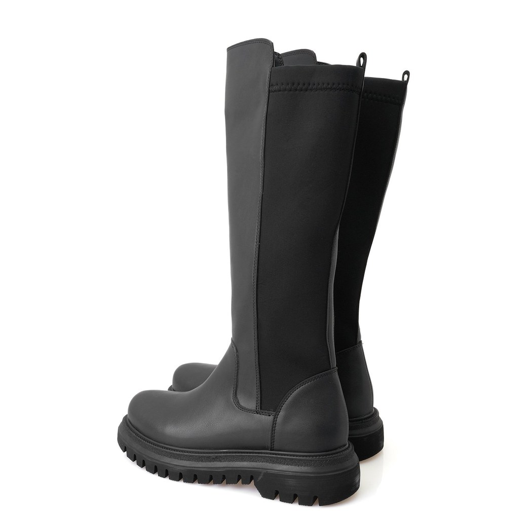 Zeljko Siyah Kadın Fermuarlı Çizme