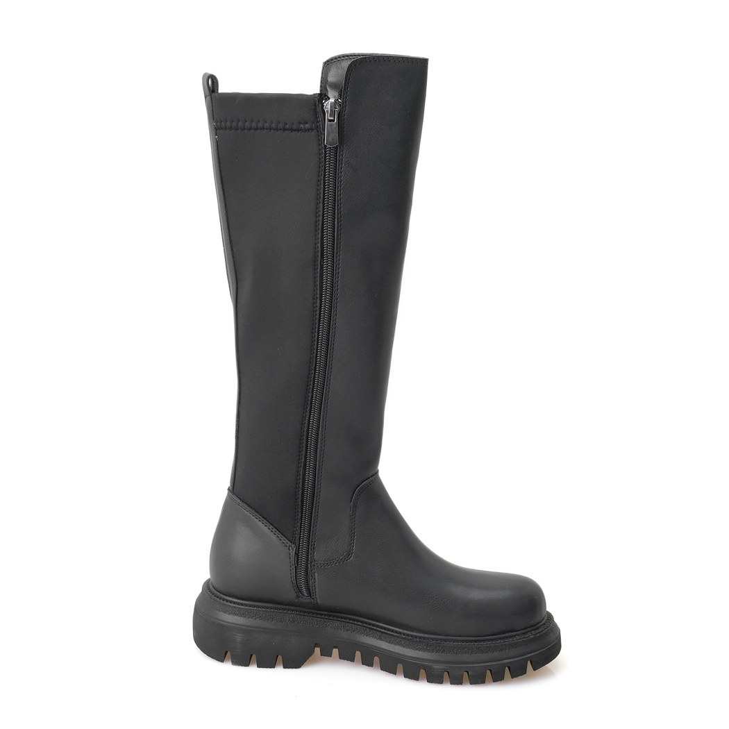 Zeljko Siyah Kadın Fermuarlı Çizme