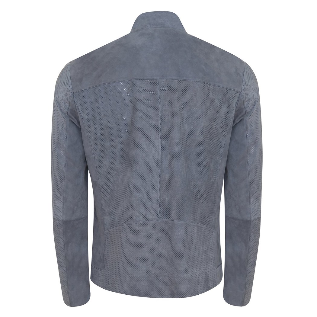 Zelmira Erkek Perfore Süet Deri Ceket