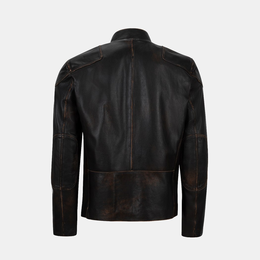 Zenon Konyak Erkek Vintage Deri Ceket