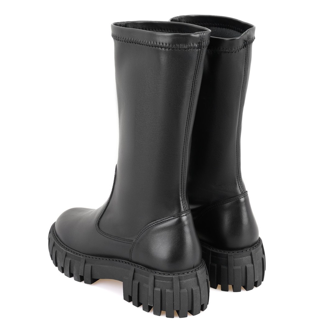 Zexia Siyah Kadın Deri Çizme