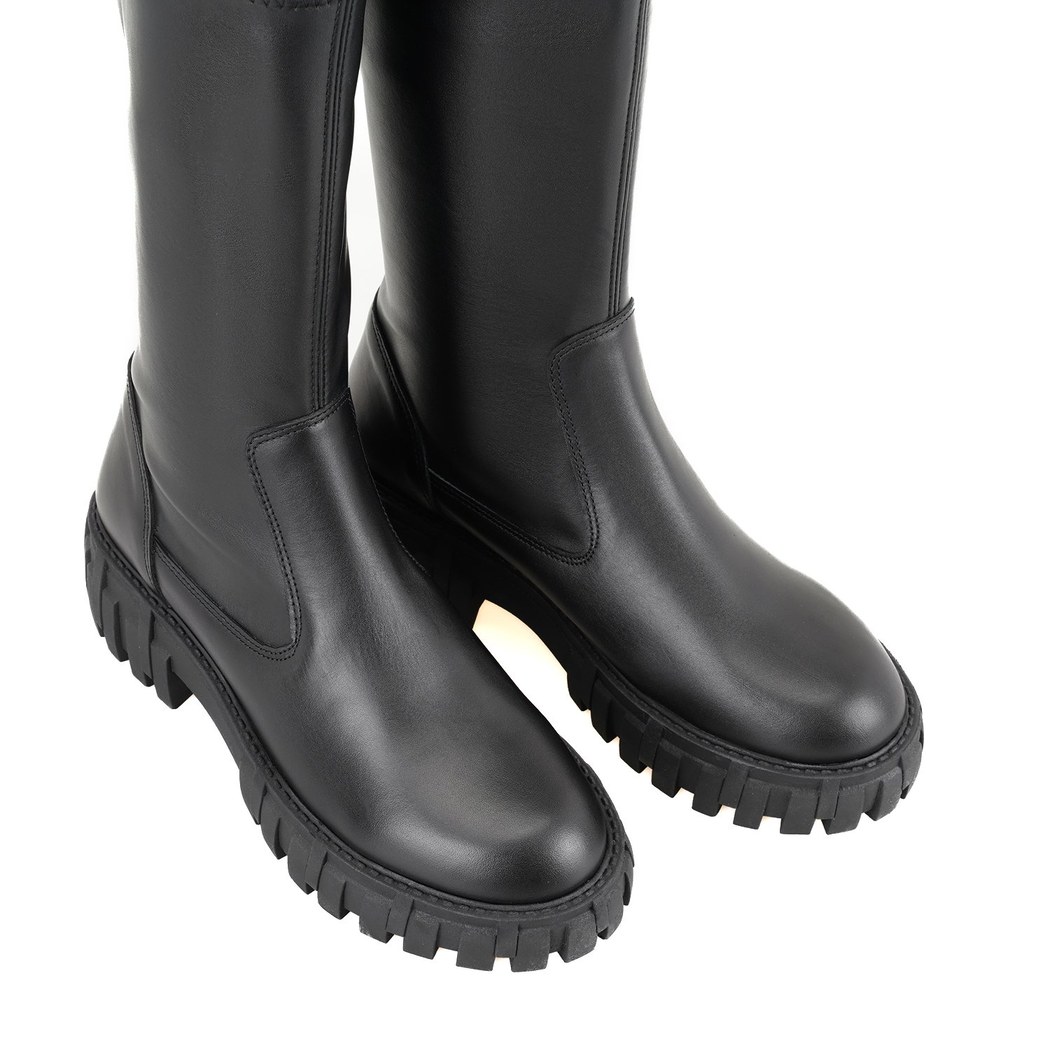 Zexia Siyah Kadın Deri Çizme