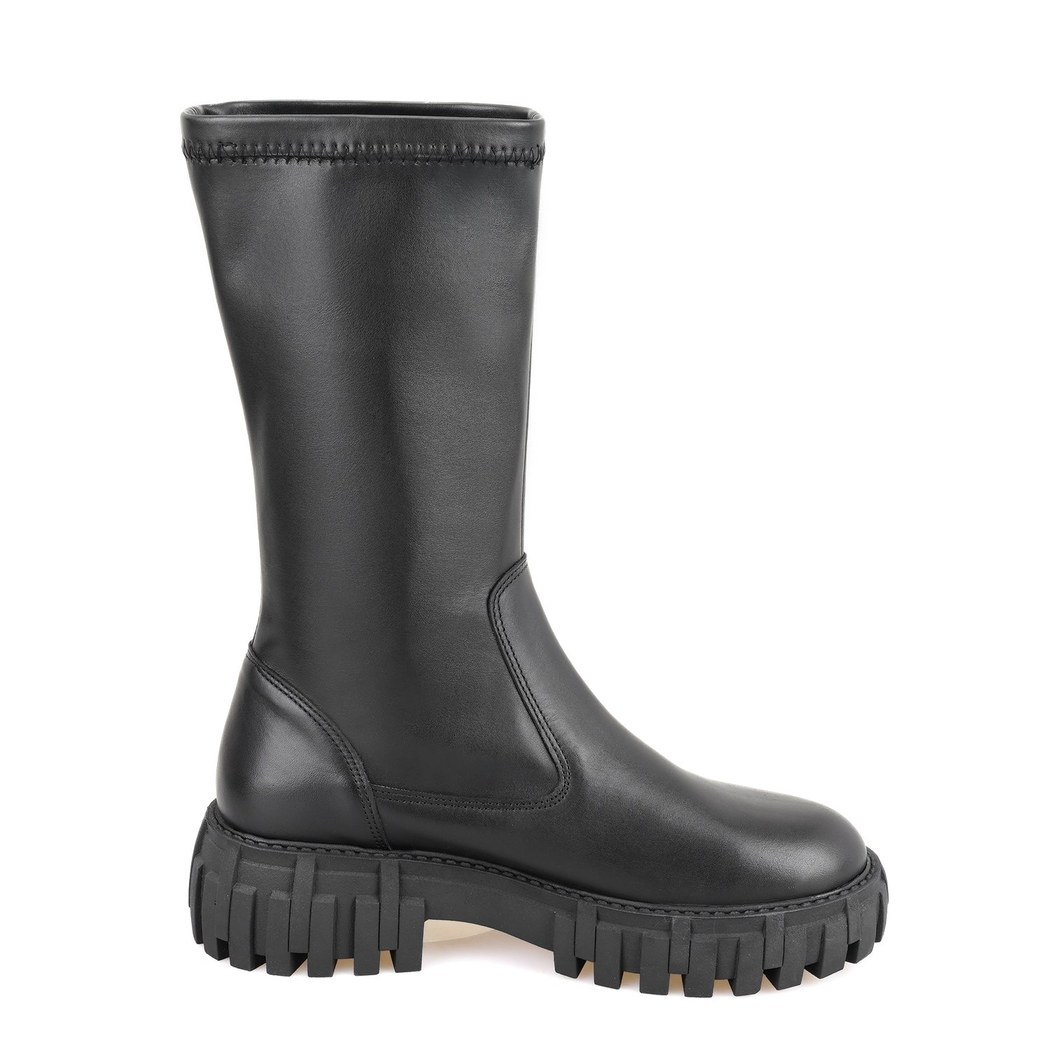 Zexia Siyah Kadın Deri Çizme