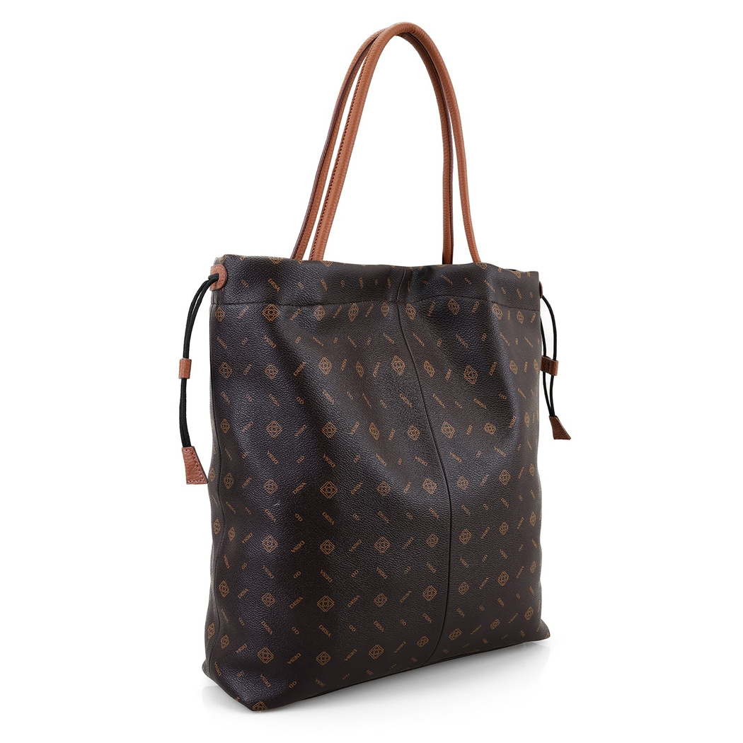 Abelard Kahve Kadın Monogram El Çantası