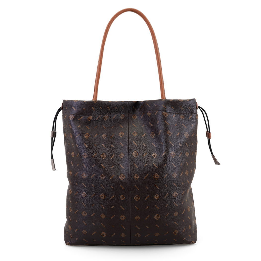 Abelard Kahve Kadın Monogram El Çantası