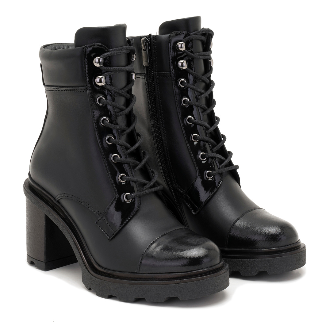 Abran Siyah Kadın Deri Bot