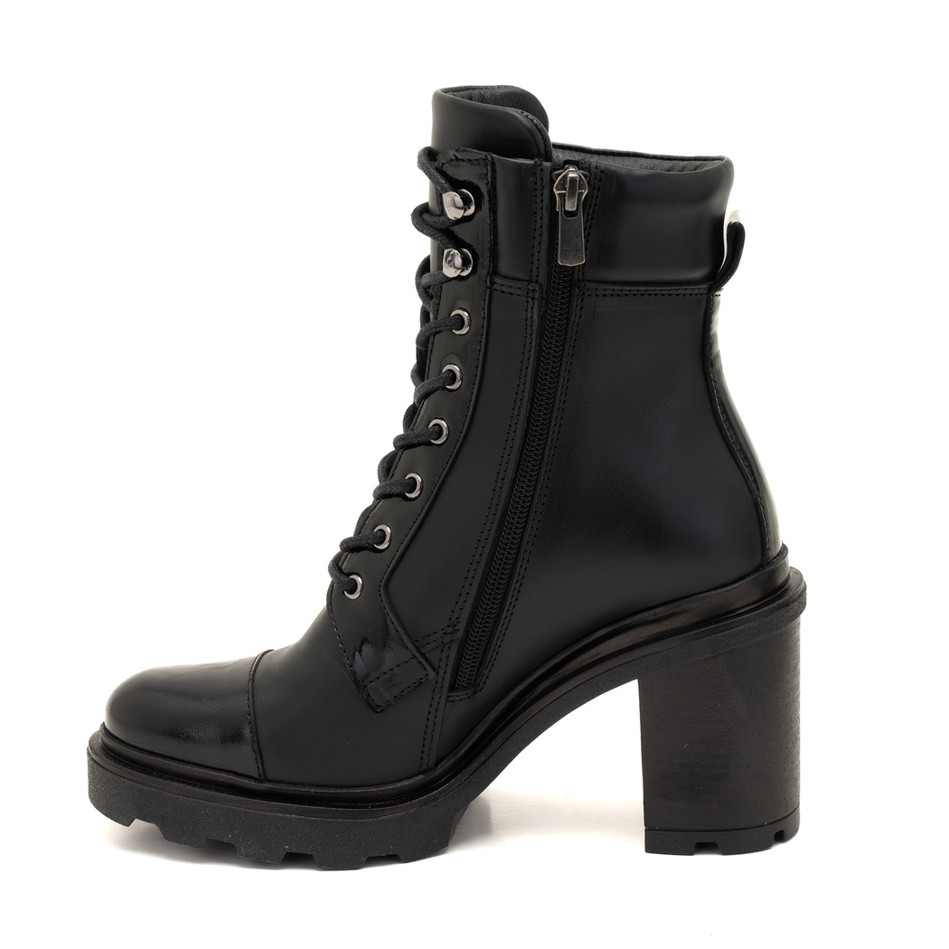 Abran Siyah Kadın Deri Bot