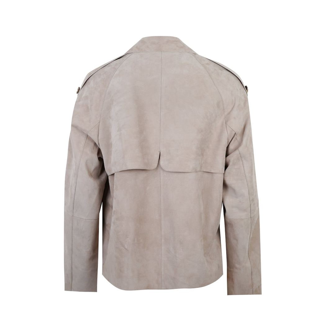 Abree Bej Kadın Süet Deri Ceket