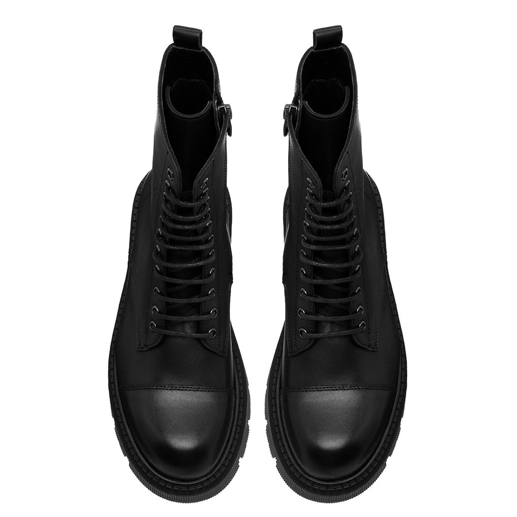 Abril Siyah Kadın Deri Bot