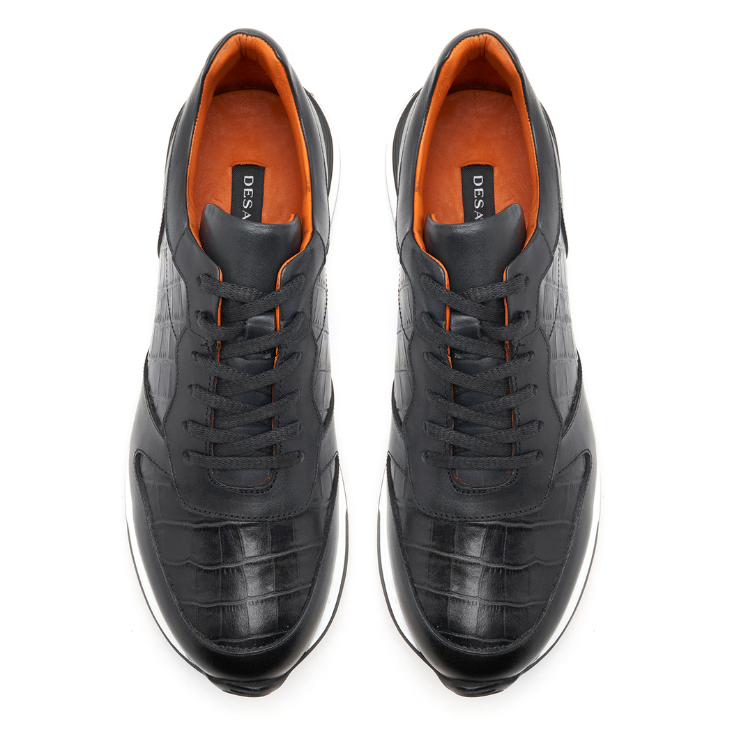 Ackerman Siyah Erkek Deri Spor Ayakkabı