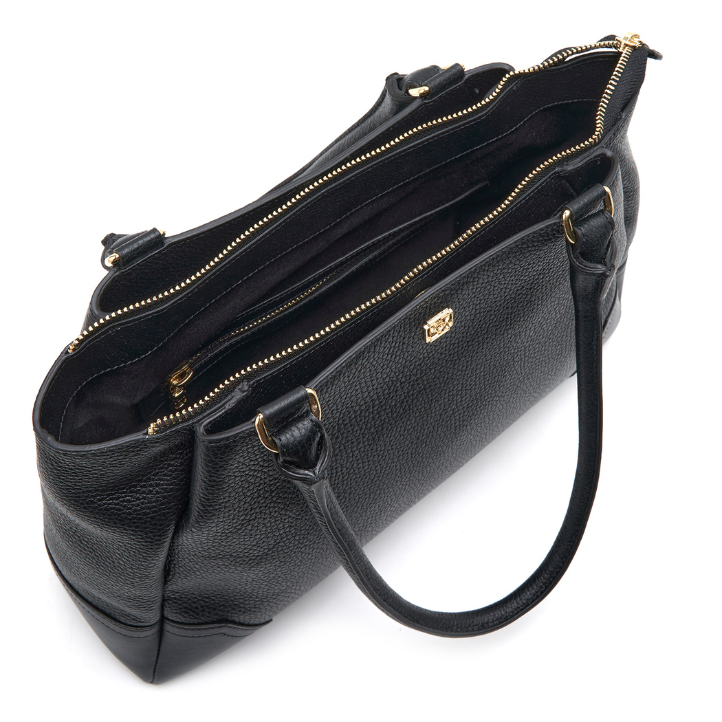 Adali Siyah Kadın Deri Omuz Çantası