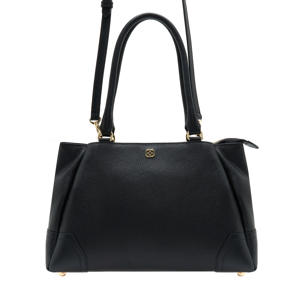 Adali Siyah Kadın Deri Omuz Çantası