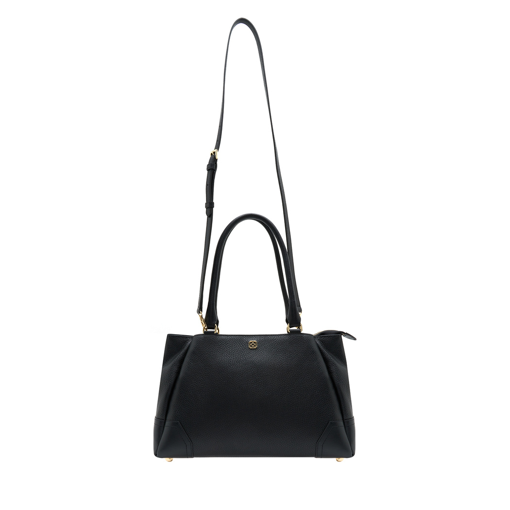 Adali Siyah Kadın Deri Omuz Çantası