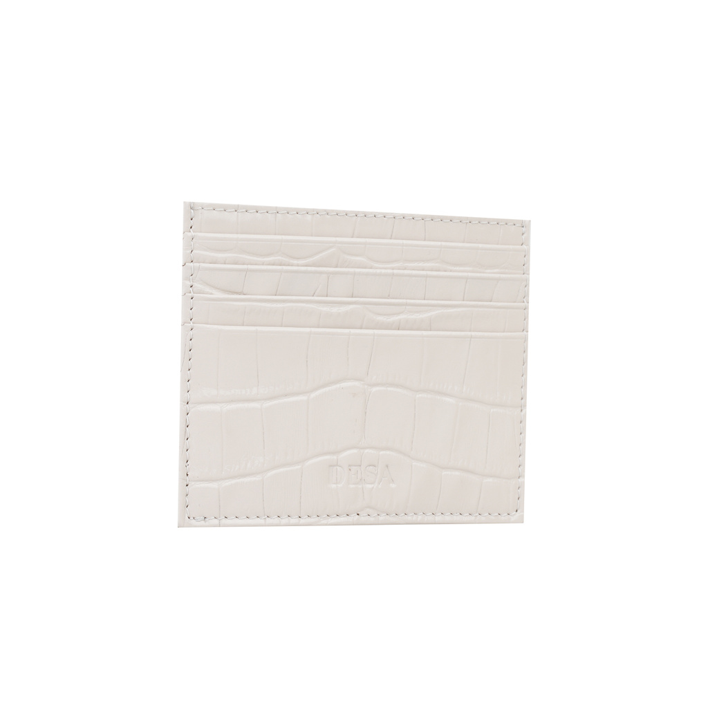 Addys Beyaz Kadın Deri Kartlık