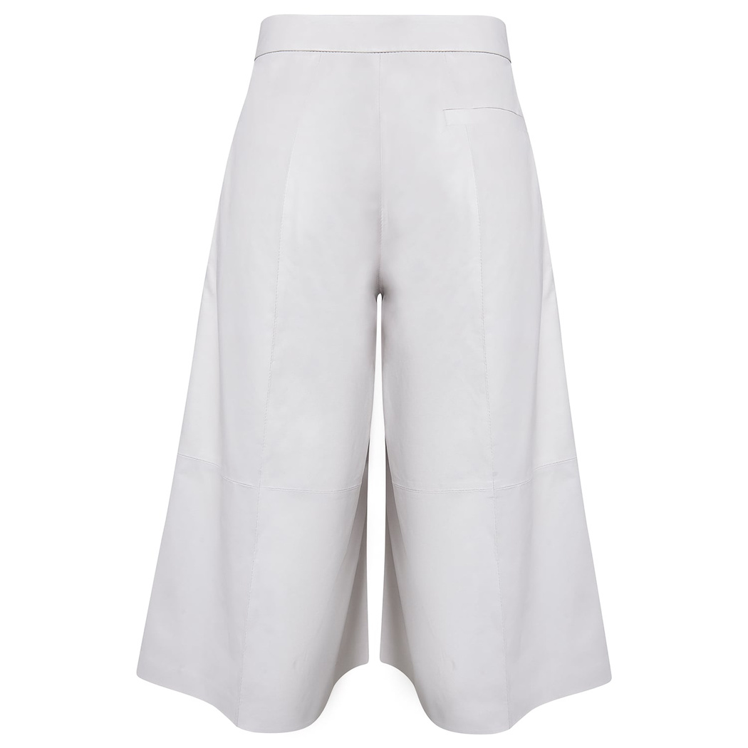 Adele Kadın Deri Bermuda Pantolon