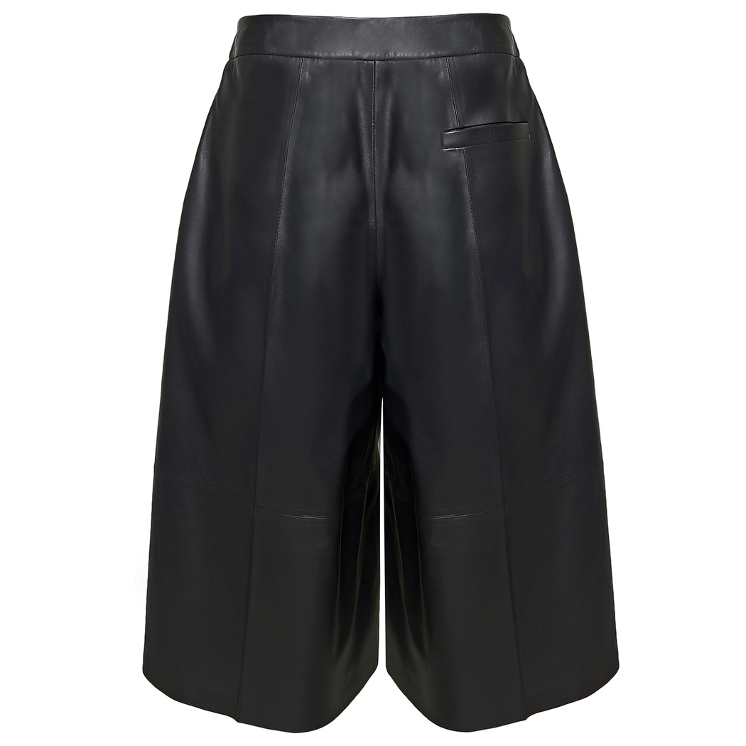 Adele Kadın Deri Bermuda Pantolon