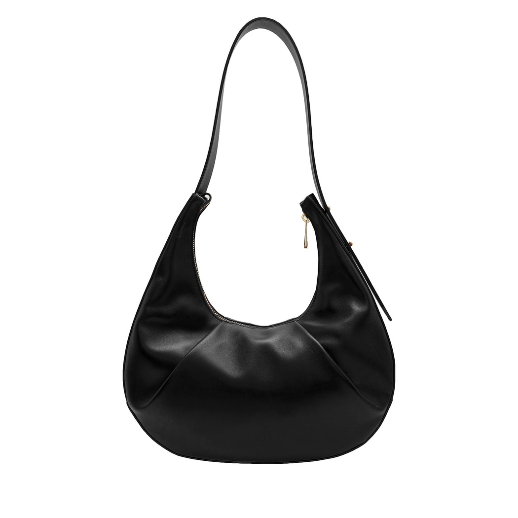 Aden Siyah Kadın Zincir Detaylı Deri Omuz Çantası