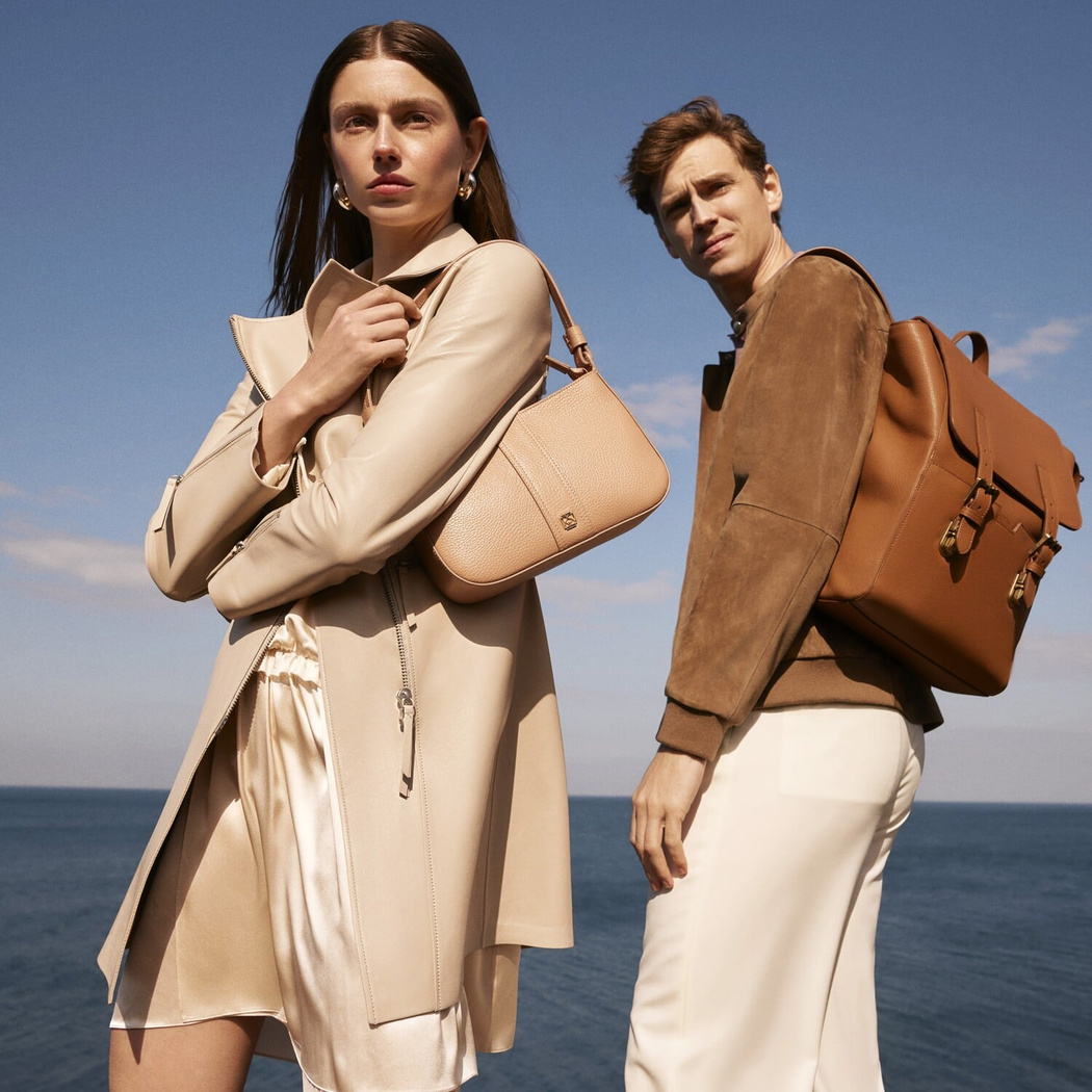 Adrina Krem Kadın Deri Trençkot