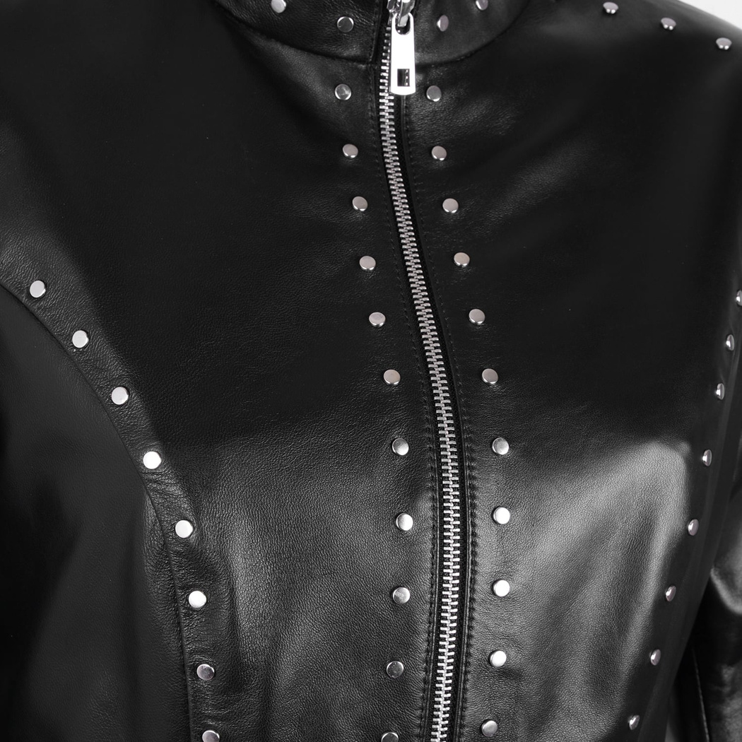 Ady Siyah Kadın Deri Ceket