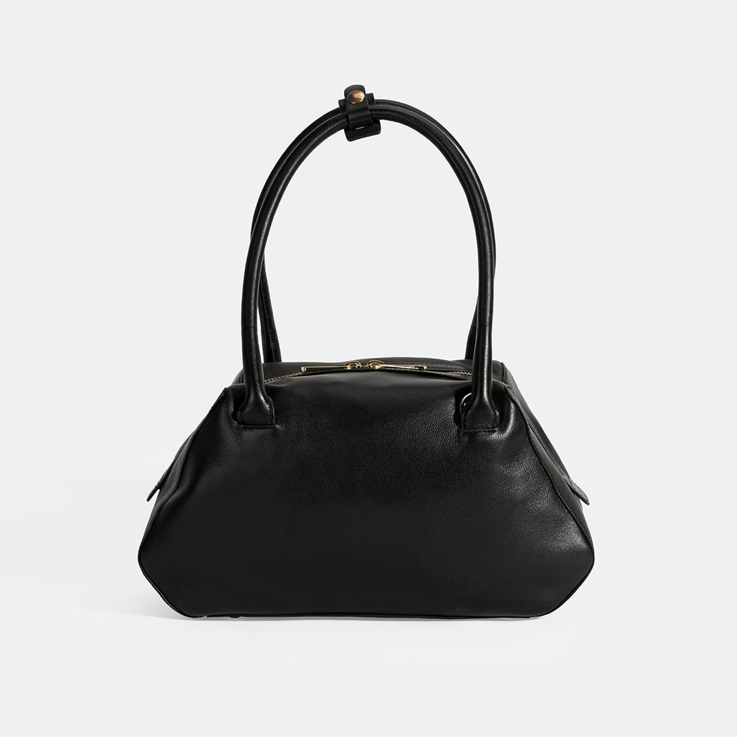 Afsoon Siyah Kadın Deri Omuz Çantası