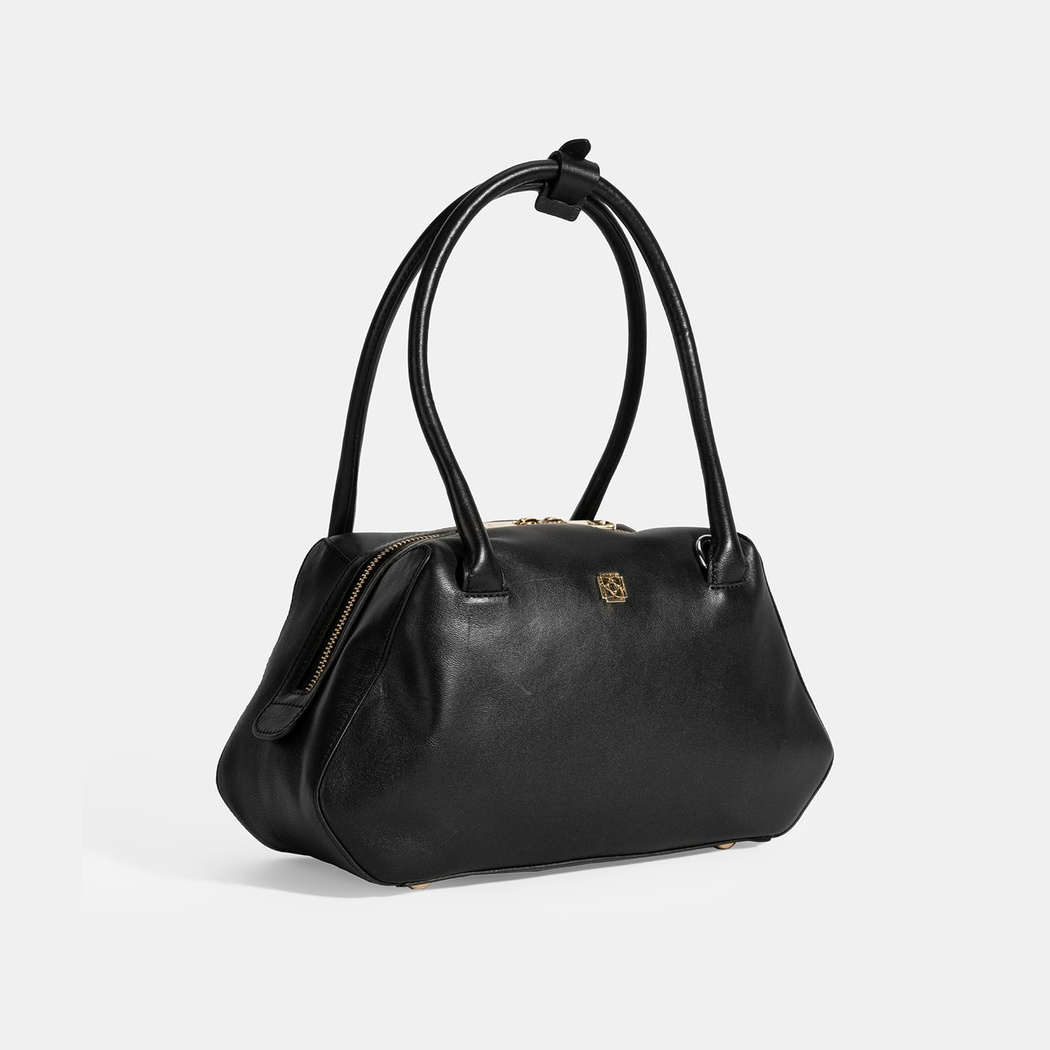 Afsoon Siyah Kadın Deri Omuz Çantası