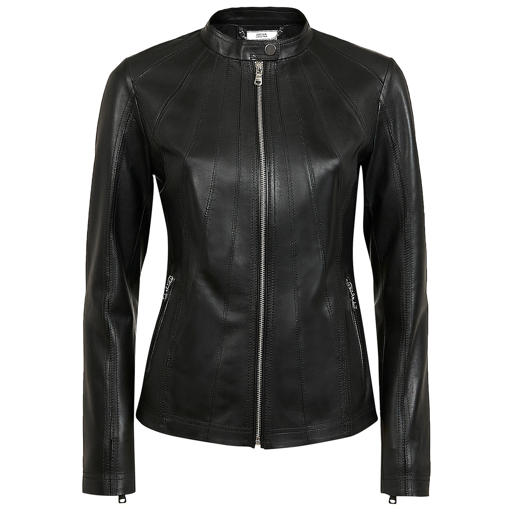 Agnella Kadın Panelli Anatomik Deri Ceket
