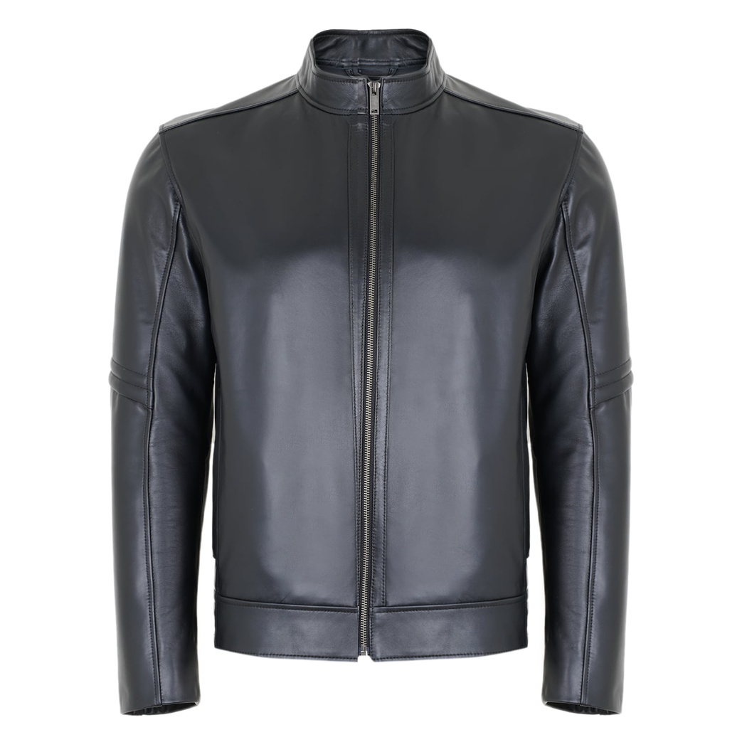 Agostino Siyah Erkek Deri Ceket