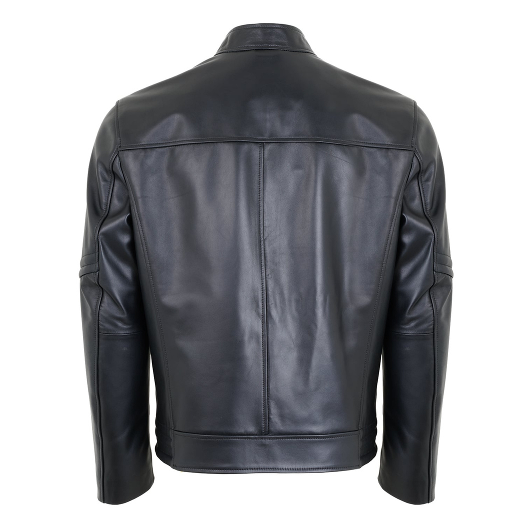 Agostino Siyah Erkek Deri Ceket