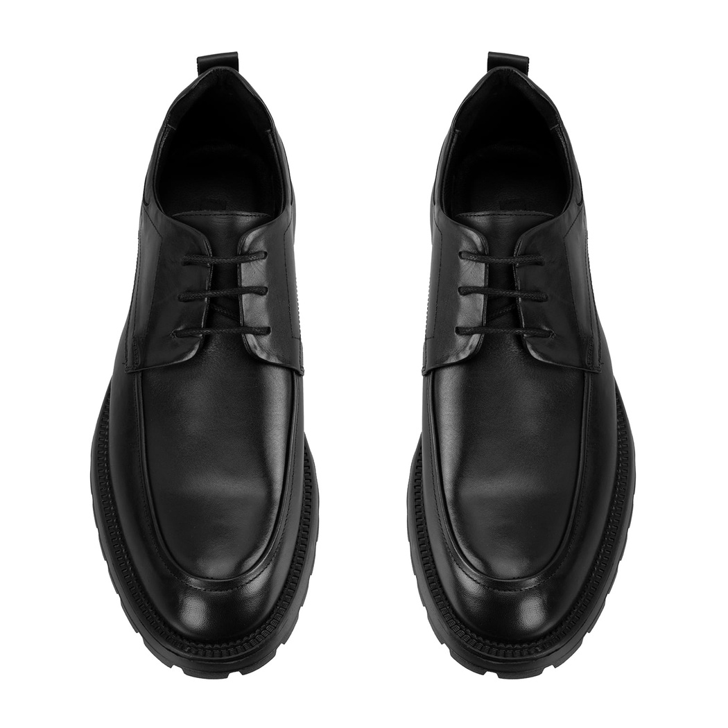 Ainsleya Siyah Erkek Bağcıklı Deri Ayakkabı