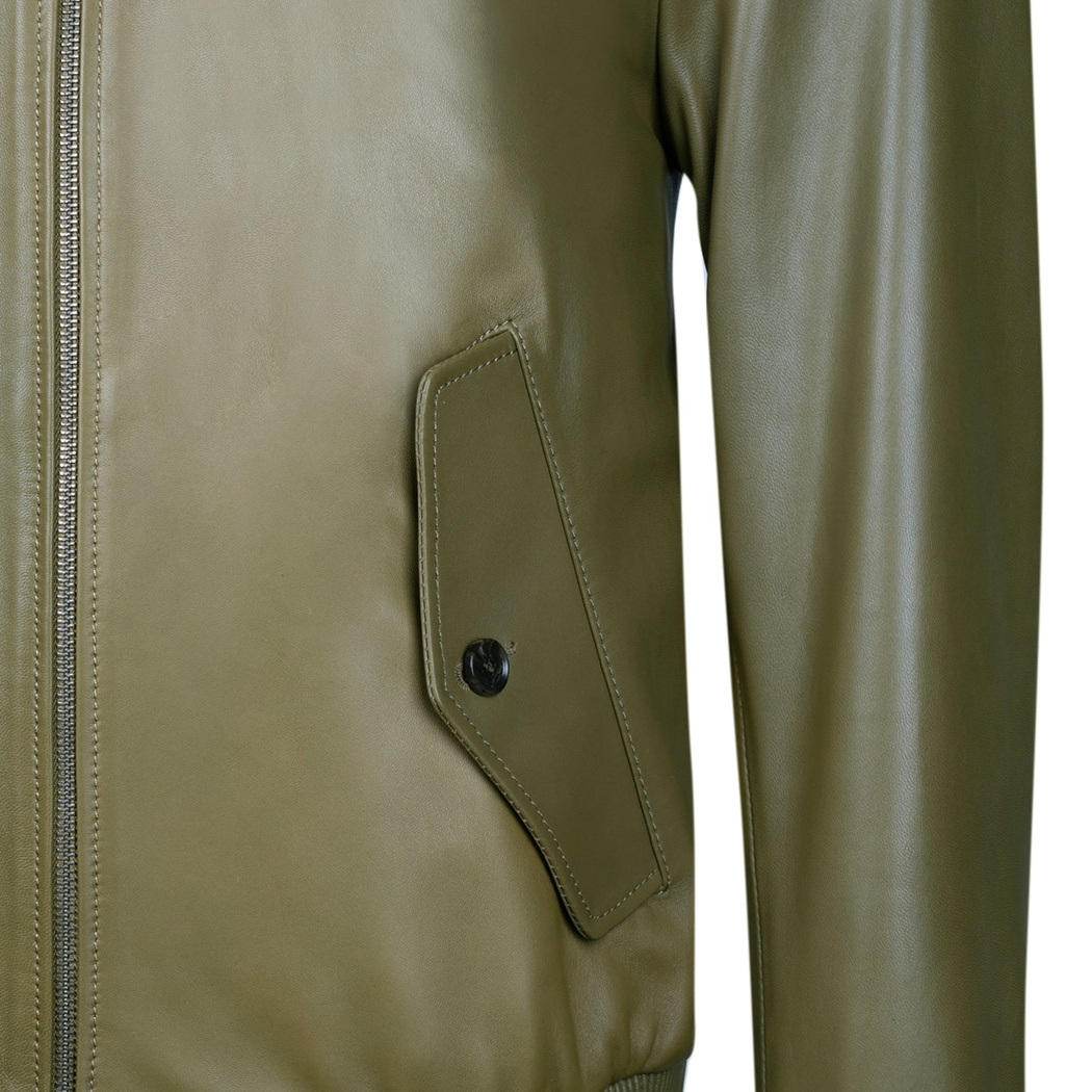 Akando Haki Erkek Bomber Deri Ceket