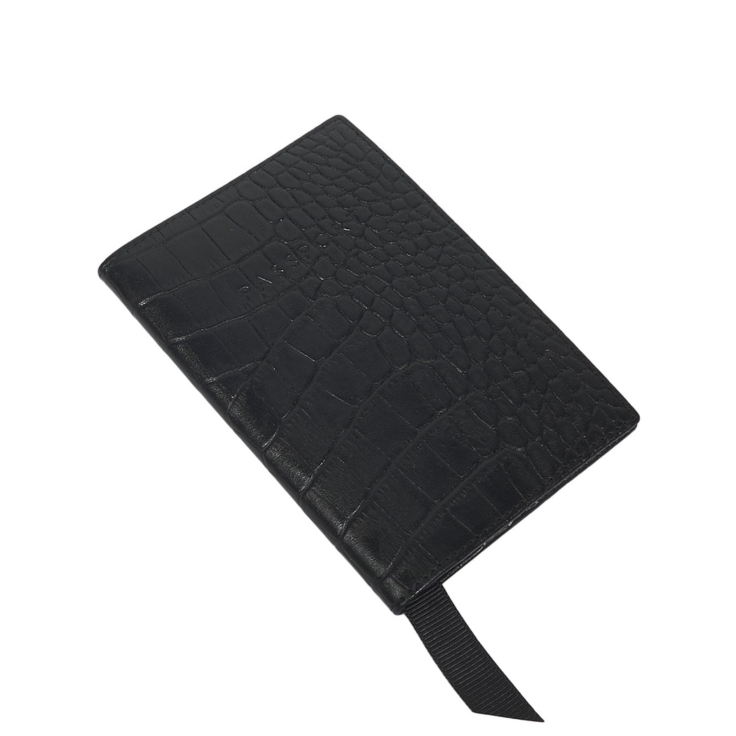 Alameda Mat Kroko Baskılı Deri Pasaportluk