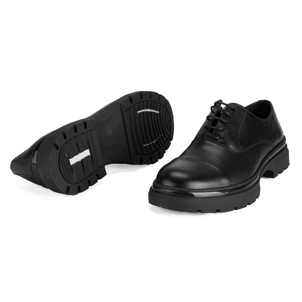 Alberty Siyah Erkek Günlük Deri Ayakkabı