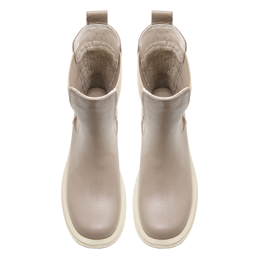 Alee Vizon Kadın Yandan Lastikli Deri Chelsea Bot