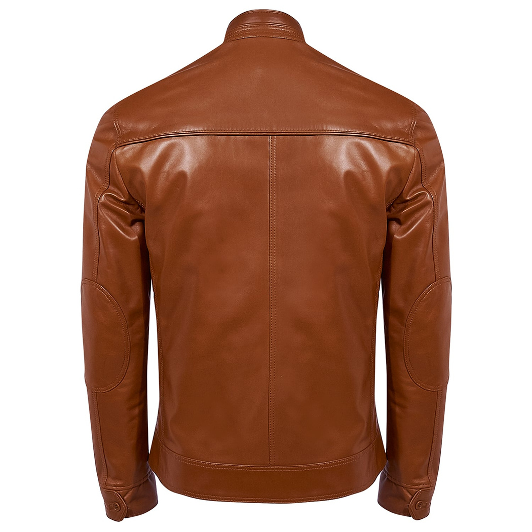 Aleron Erkek Çift Taraflı Deri Mont