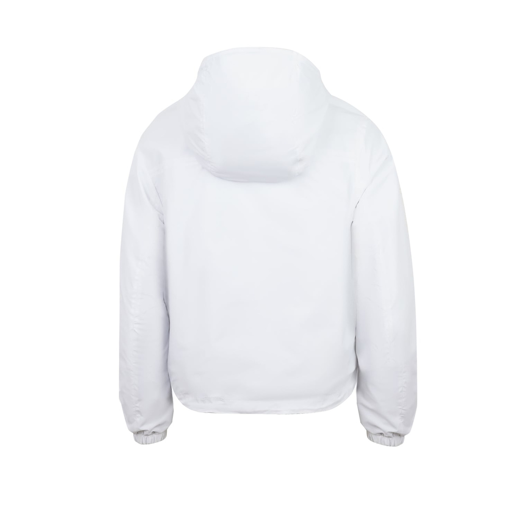 Alette Beyaz Kadın Çift Taraflı Bomber Deri Ceket