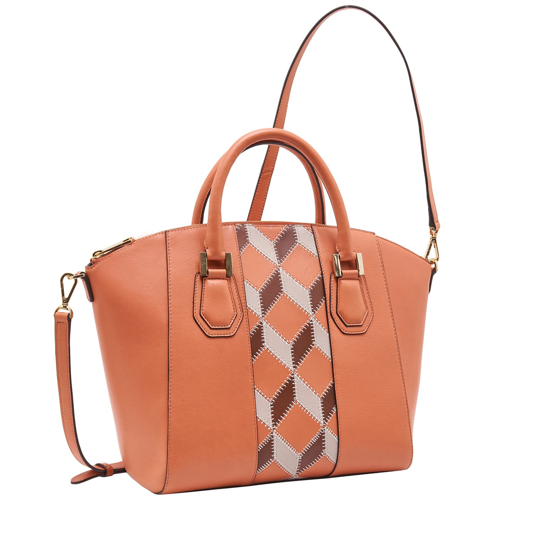 Algebra Kadın Patchwork Deri Omuz Askılı Çanta